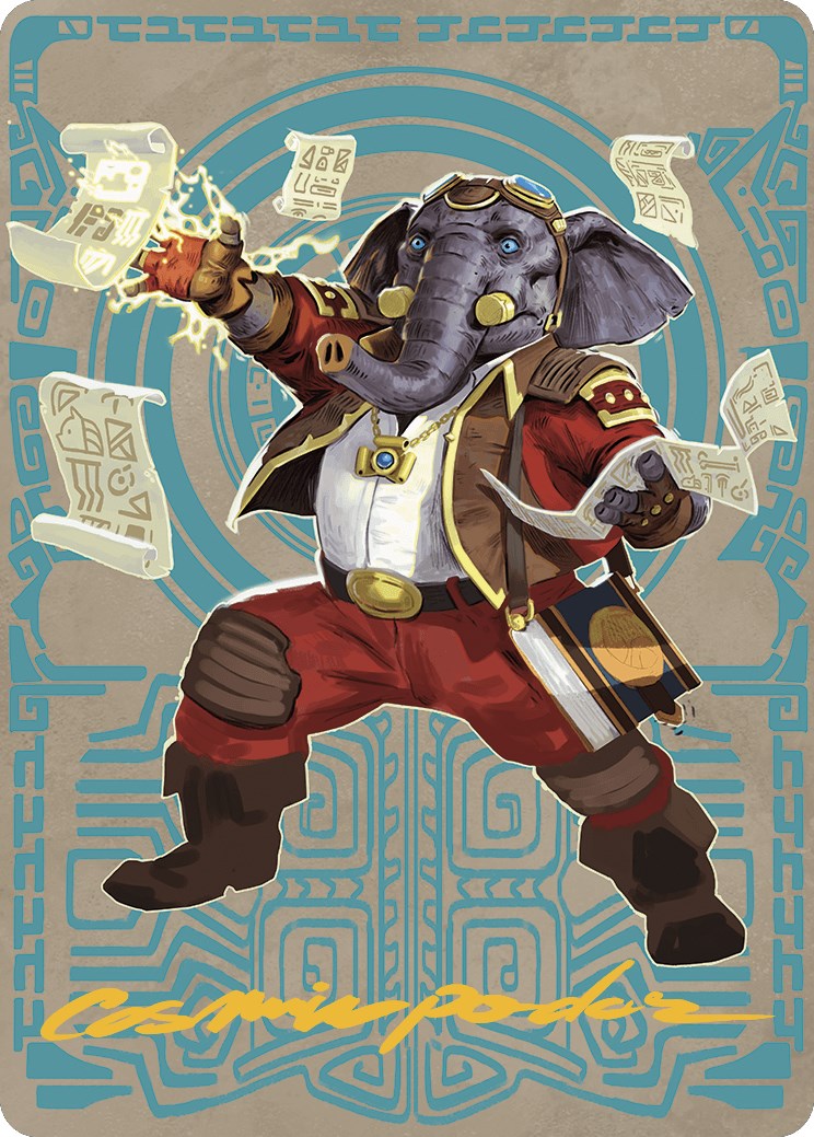 {A} Quintorius Kand Art Card (65/81) (Gold-Stamped Signature) [The Lost Caverns of Ixalan Art Series][GS ALCI 065]