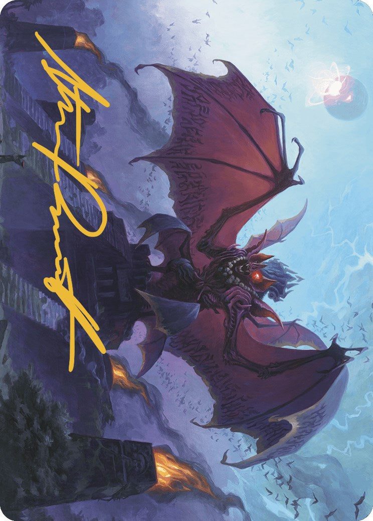 {A} Aclazotz, Deepest Betrayal Art Card (Gold-Stamped Signature) [The Lost Caverns of Ixalan Art Series][GS ALCI 014]