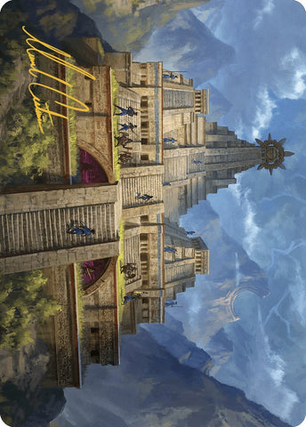 {A} Barracks of the Thousand Art Card (Gold-Stamped Signature) [The Lost Caverns of Ixalan Art Series][GS ALCI 006]