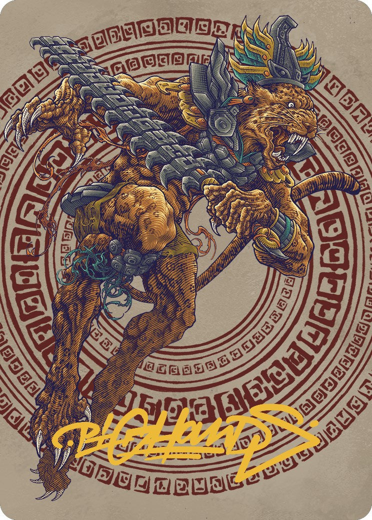 {A} Sovereign Okinec Ahau Art Card (Gold-Stamped Signature) [The Lost Caverns of Ixalan Art Series][GS ALCI 053]