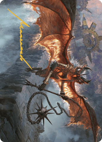 {A} Bloodletter of Aclazotz Art Card (15/81) (Gold-Stamped Signature) [The Lost Caverns of Ixalan Art Series][GS ALCI 015]