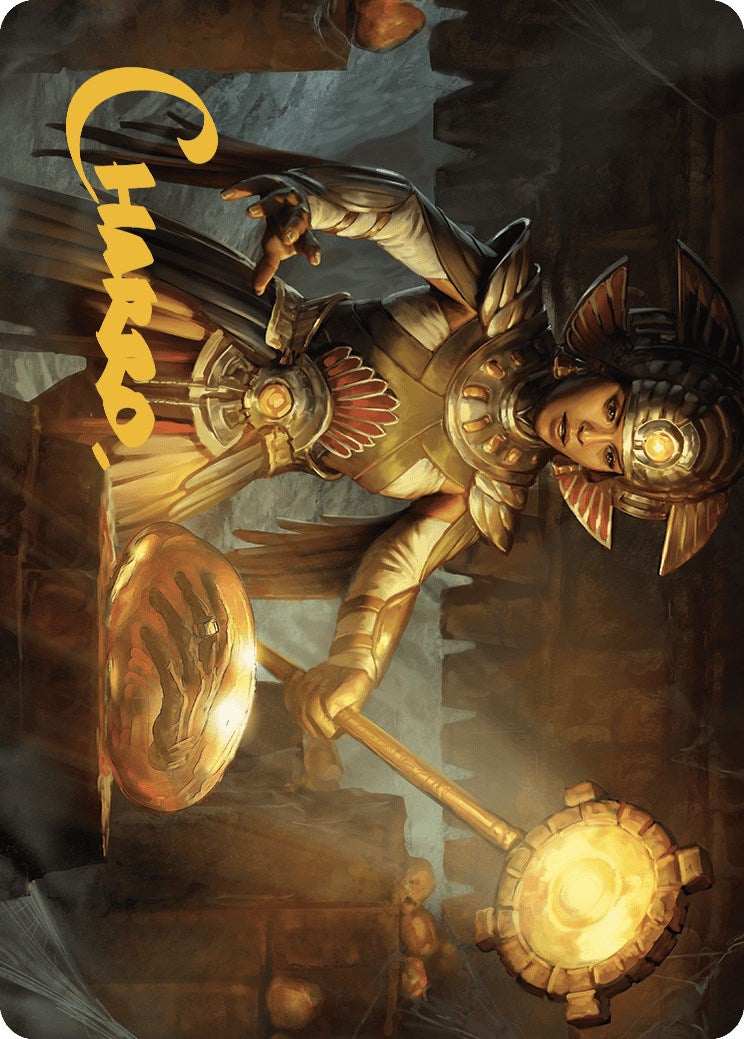 {A} Curator of Sun's Creation Art Card (Gold-Stamped Signature) [The Lost Caverns of Ixalan Art Series][GS ALCI 018]
