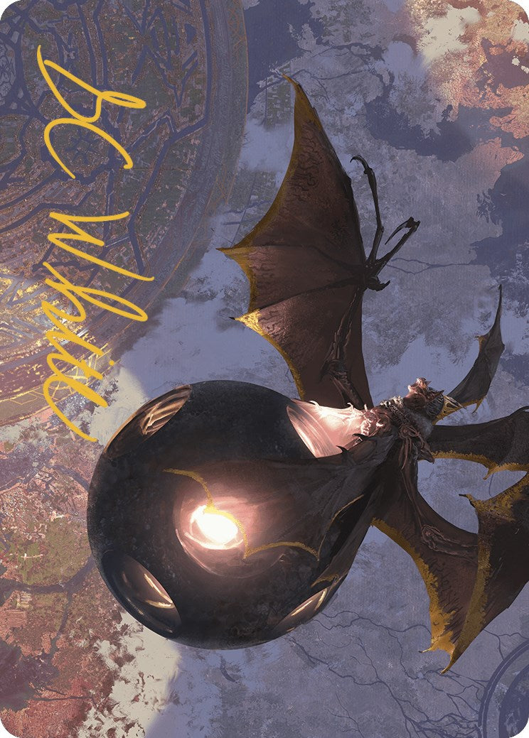 {A} Malicious Eclipse Art Card (Gold-Stamped Signature) [The Lost Caverns of Ixalan Art Series][GS ALCI 017]