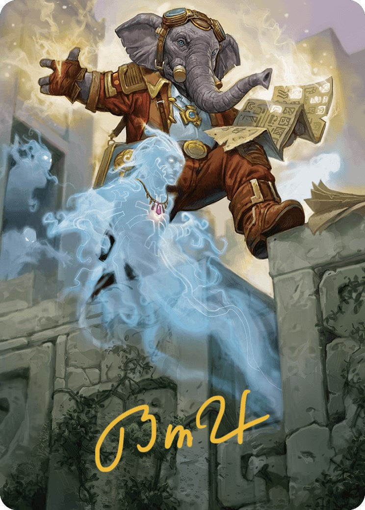 {A} Quintorius Kand Art Card (37/81) (Gold-Stamped Signature) [The Lost Caverns of Ixalan Art Series][GS ALCI 037]