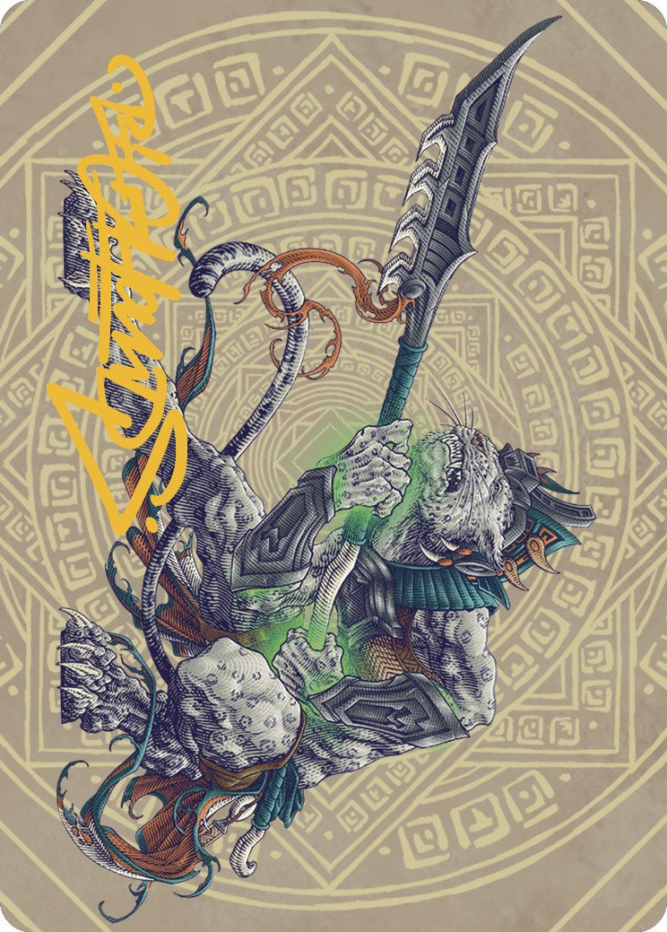 {A} Kutzil, Malamet Exemplar Art Card (Gold-Stamped Signature) [The Lost Caverns of Ixalan Art Series][GS ALCI 050]