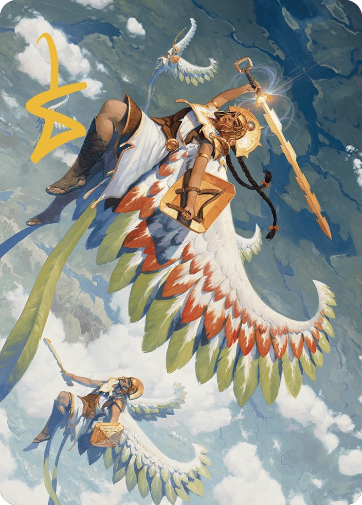 {A} Resplendent Angel Art Card (5/81) (Gold-Stamped Signature) [The Lost Caverns of Ixalan Art Series][GS ALCI 005]