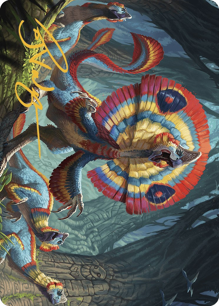 {A} Sunfrill Imitator Art Card (Gold-Stamped Signature) [The Lost Caverns of Ixalan Art Series][GS ALCI 078]