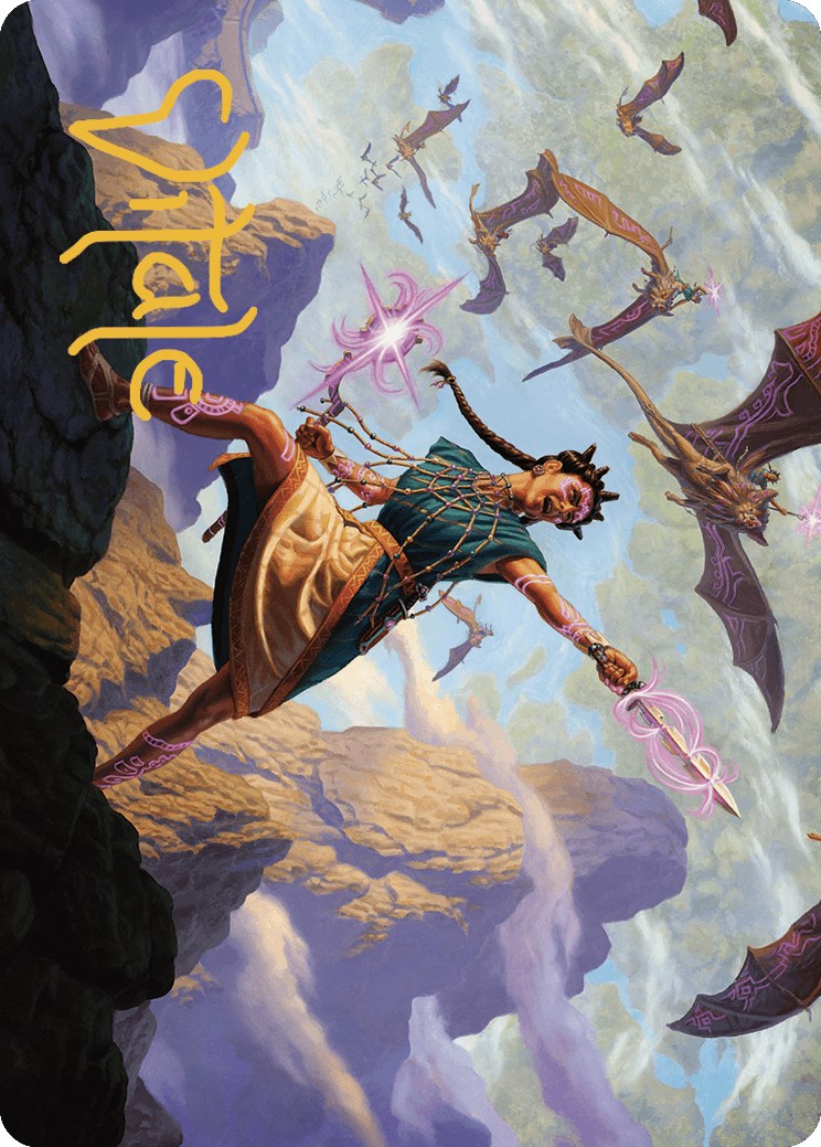 {A} Warden of the Inner Sky Art Card (Gold-Stamped Signature) [The Lost Caverns of Ixalan Art Series][GS ALCI 007]