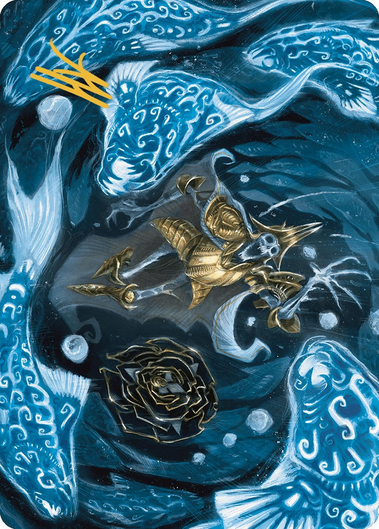 {A} Eaten by Piranhas Art Card (Gold-Stamped Signature) [The Lost Caverns of Ixalan Art Series][GS ALCI 011]