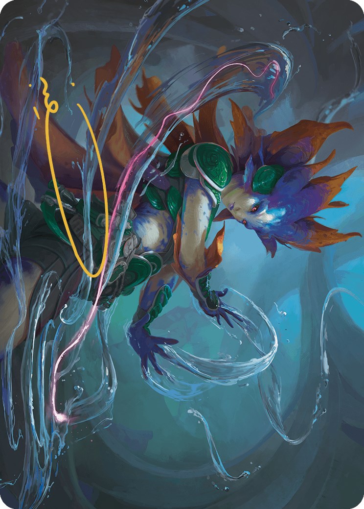 {A} Nicanzil, Current Conductor Art Card (Gold-Stamped Signature) [The Lost Caverns of Ixalan Art Series][GS ALCI 036]