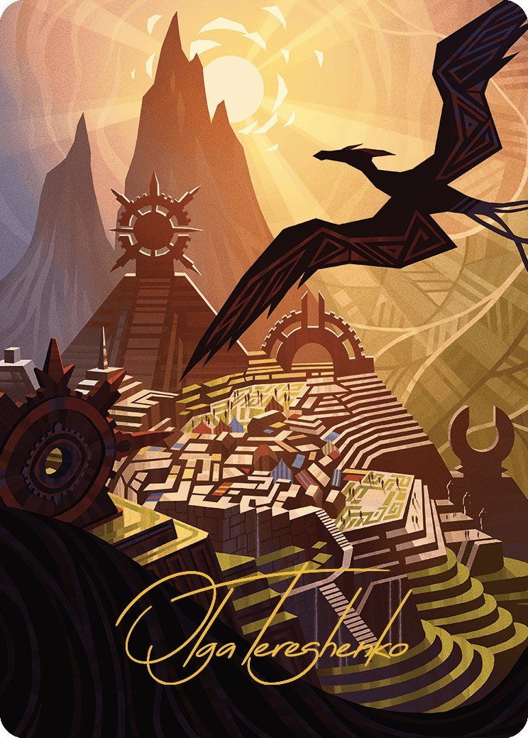 {A} Plains Art Card (Gold-Stamped Signature) [The Lost Caverns of Ixalan Art Series][GS ALCI 044]