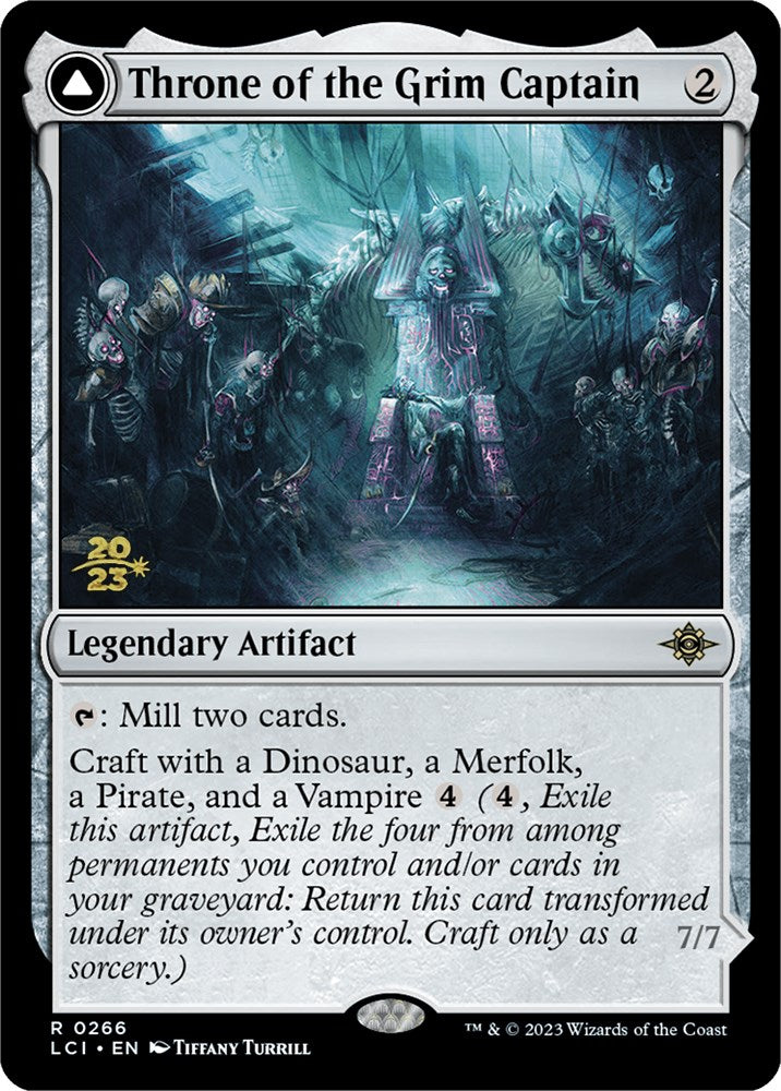 {@R} Throne of the Grim Captain // The Grim Captain [The Lost Caverns of Ixalan Prerelease Cards][PR LCI 266]
