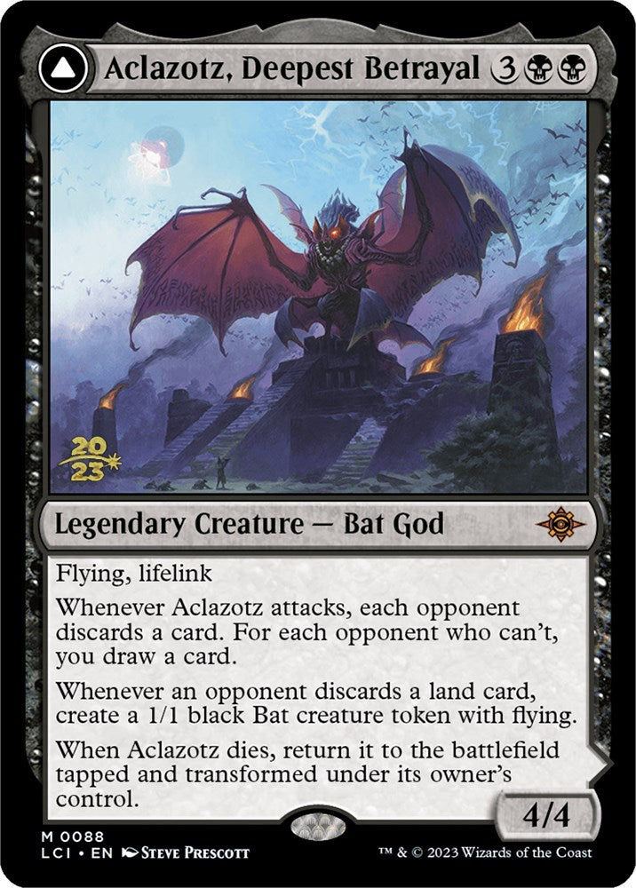 {@R} Aclazotz, Deepest Betrayal // Temple of the Dead [The Lost Caverns of Ixalan Prerelease Cards][PR LCI 088]
