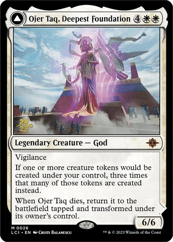 {@R} Ojer Taq, Deepest Foundation // Temple of Civilization [The Lost Caverns of Ixalan Prerelease Cards][PR LCI 026]
