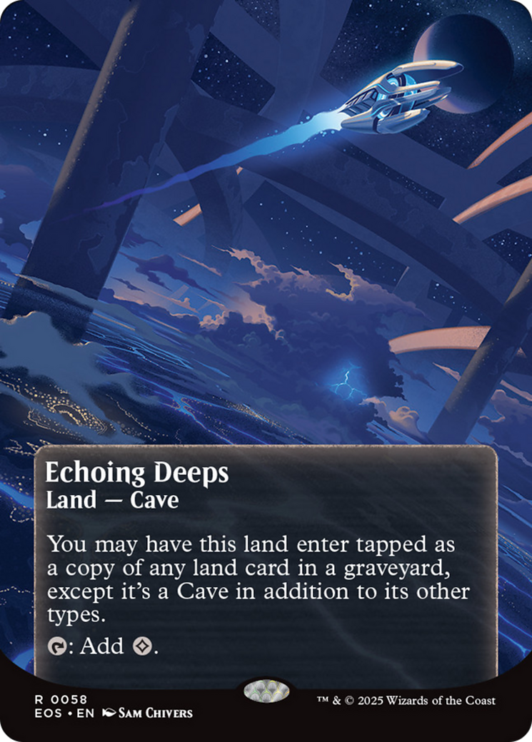 {R} Echoing Deeps (0058) (Poster) [Edge of Eternities: Stellar Sights][EOS 058]