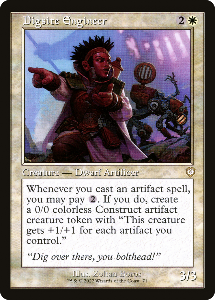 {R} Digsite Engineer (Retro) [The Brothers' War Commander][BRC 071]