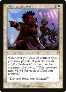 {R} Digsite Engineer (Retro) [The Brothers' War Commander][BRC 071]