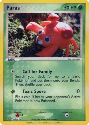 [PKM-R] Paras [Trading Card Game Classic]