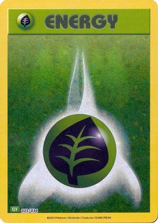 [PKM BE] Basic Grass Energy [Trading Card Game Classic]