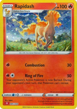 [PKM-R] Rapidash [Trading Card Game Classic]