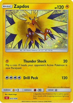 [PKM] Zapdos [Trading Card Game Classic]