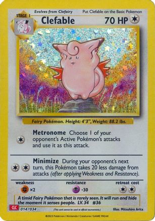 [PKM] Clefable [Trading Card Game Classic]