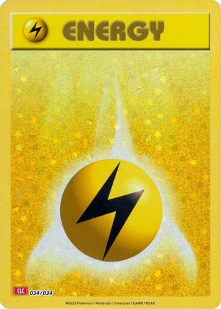 [PKM BE] Basic Lightning Energy [Trading Card Game Classic]