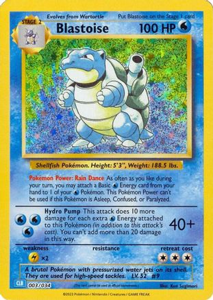 [PKM] Blastoise [Trading Card Game Classic]
