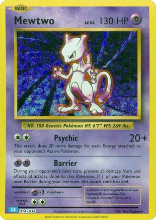 [PKM-R] Mewtwo [Trading Card Game Classic]