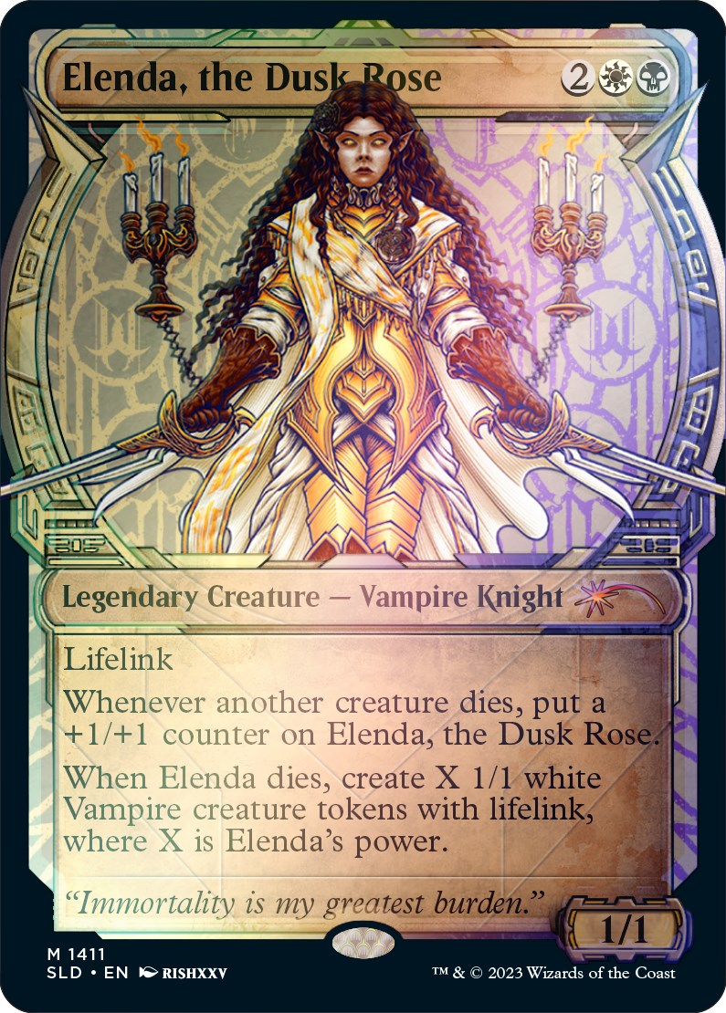 {R} Elenda, the Dusk Rose (Rainbow Foil) [Secret Lair Drop Series][RBF SLD 1411]