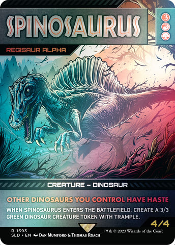 {R} Spinosaurus - Regisaur Alpha (Rainbow Foil) [Secret Lair Drop Series][RBF SLD 1393]