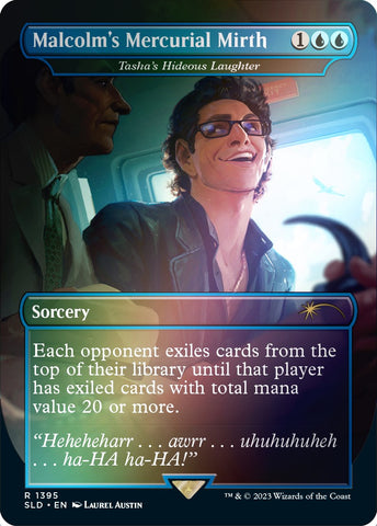 {R} Malcolm's Mercurial Mirth - Tasha's Hideous Laughter (Rainbow Foil) [Secret Lair Drop Series][RBF SLD 1395]