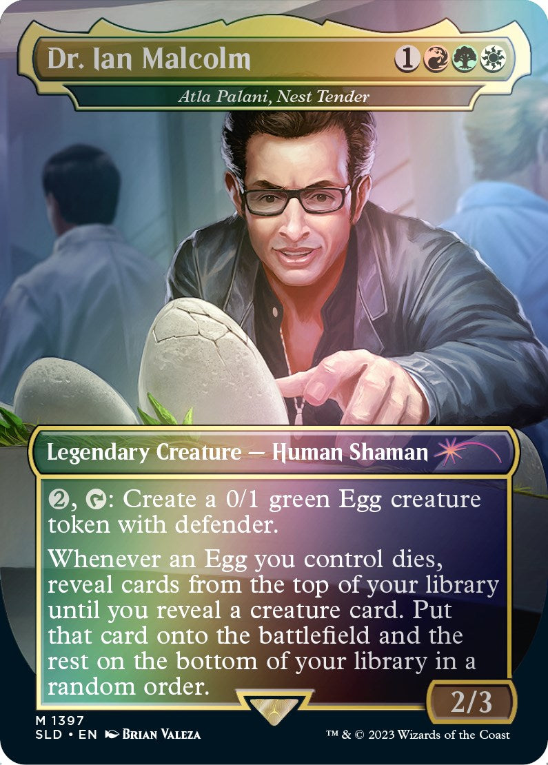 {R} Dr. Ian Malcolm - Atla Palani, Nest Tender (Rainbow Foil) [Secret Lair Drop Series][RBF SLD 1397]
