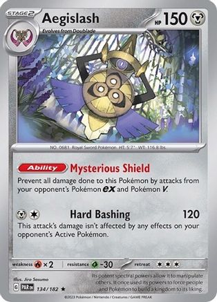 [PKM] Aegislash (134/182) (Build & Battle Box) [Scarlet & Violet: Paradox Rift]