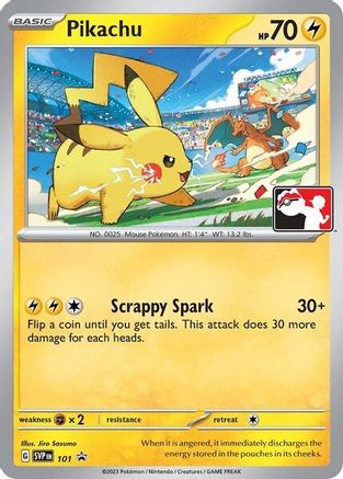 [PKM] Pikachu (101) (Play Pokemon Promo) [League & Championship Cards]