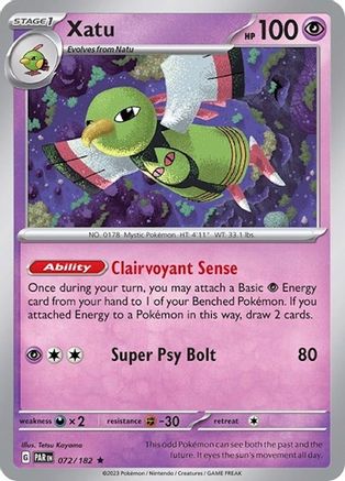 [PKM] Xatu (072/182) (Build & Battle Box) [Scarlet & Violet: Paradox Rift]
