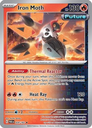 [PKM] Iron Moth (028/182) (Build & Battle Box) [Scarlet & Violet: Paradox Rift]