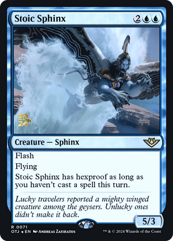 {@R} Stoic Sphinx [Outlaws of Thunder Junction Prerelease Promos][PR OTJ 071]