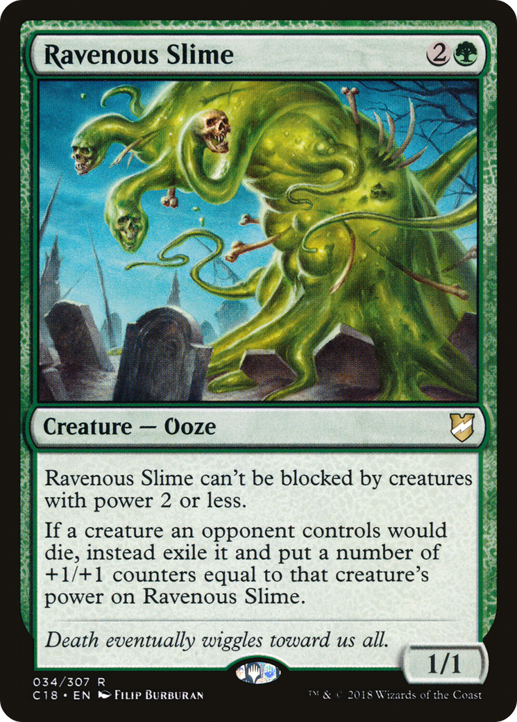 {R} Ravenous Slime [Commander 2018][C18 034]