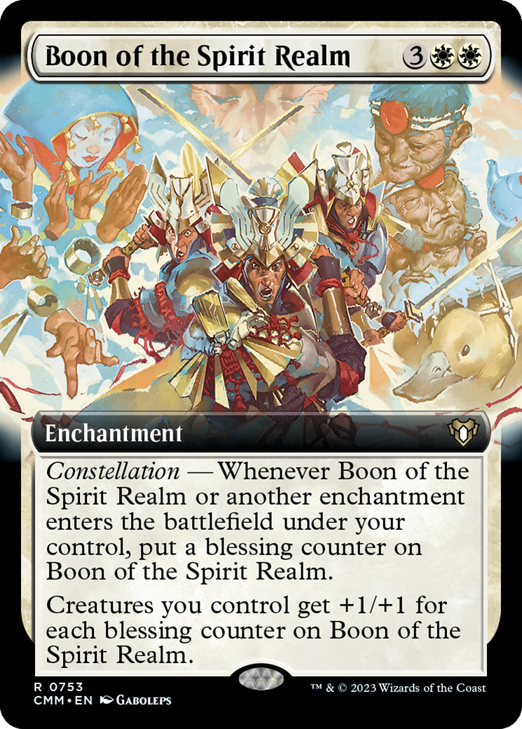 {R} Boon of the Spirit Realm (Extended Art) [Commander Masters][CMM 753]