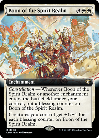 {R} Boon of the Spirit Realm (Extended Art) [Commander Masters][CMM 753]