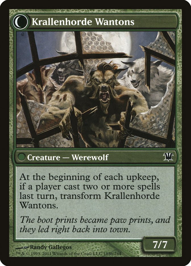 {C} Grizzled Outcasts // Krallenhorde Wantons [Innistrad][ISD 185] - Misty Mountain Games