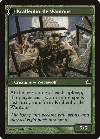 {C} Grizzled Outcasts // Krallenhorde Wantons [Innistrad][ISD 185] - Misty Mountain Games