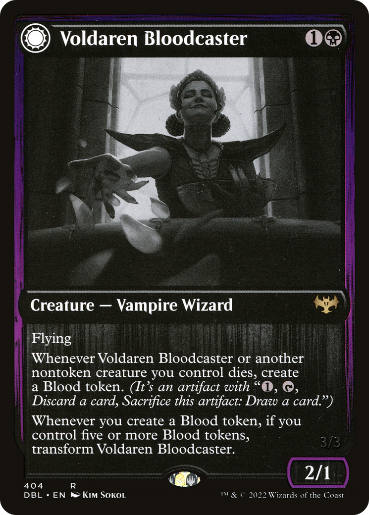 {R} Voldaren Bloodcaster // Bloodbat Summoner [Innistrad: Double Feature][DBL 404]