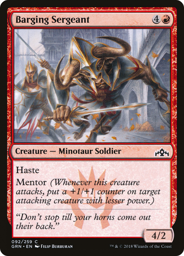 {C} Barging Sergeant [Guilds of Ravnica][GRN 092]