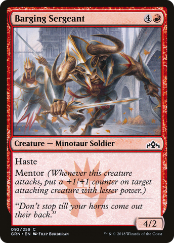 {C} Barging Sergeant [Guilds of Ravnica][GRN 092]