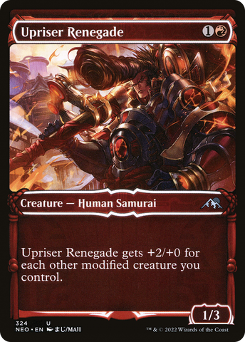 {C} Upriser Renegade (Showcase Samurai) [Kamigawa: Neon Dynasty][NEO 324]