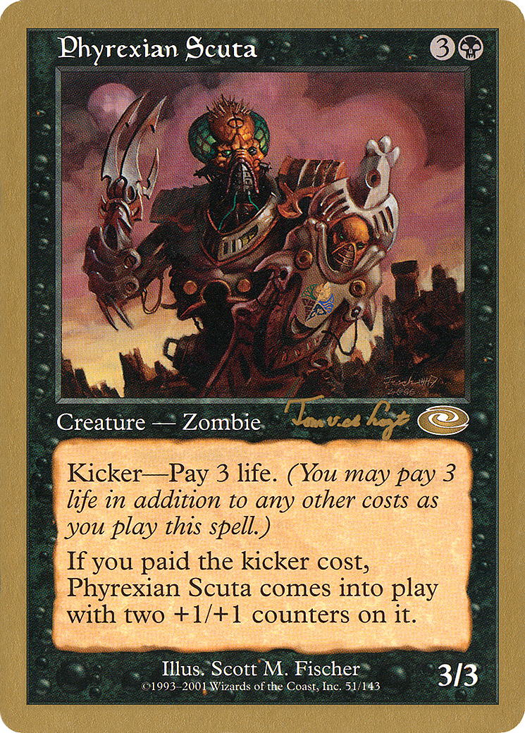 {R} Phyrexian Scuta (Tom van de Logt) [World Championship Decks 2001][GB WC01 TVDL51]