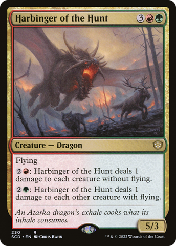 {R} Harbinger of the Hunt [Starter Commander Decks][SCD 230]