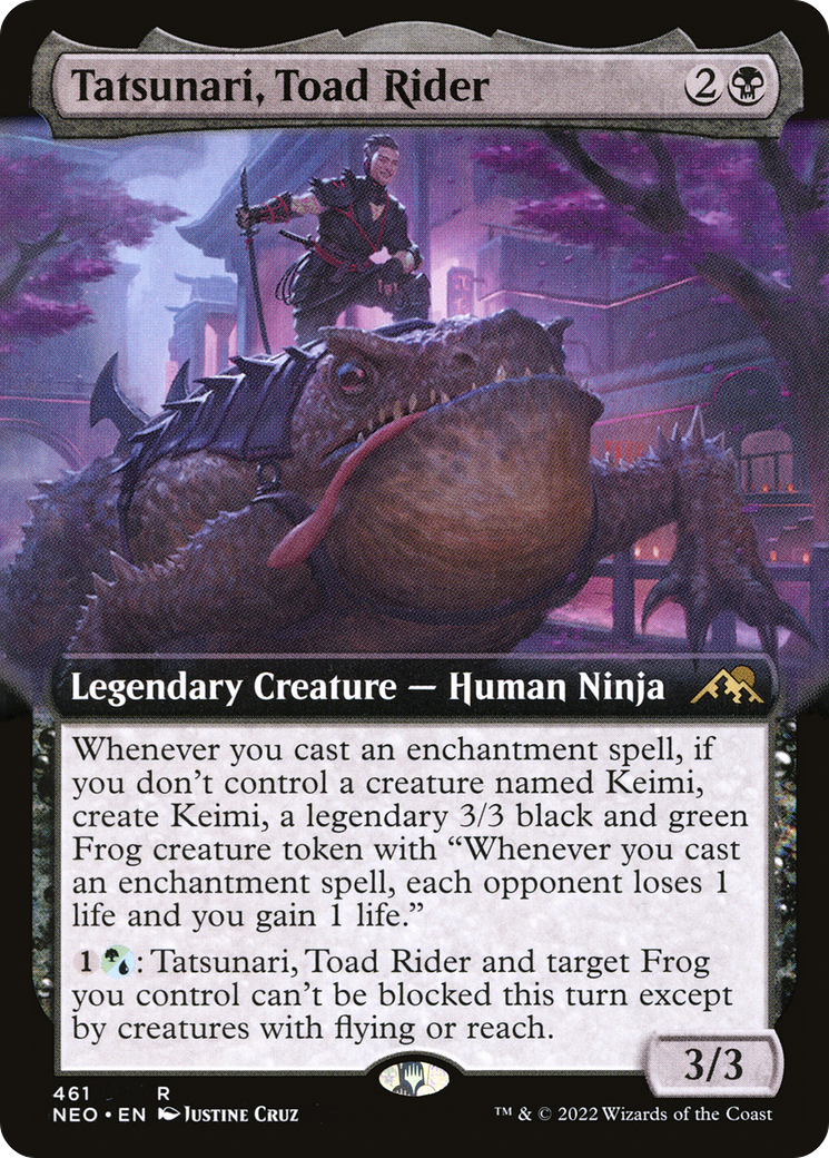 {R} Tatsunari, Toad Rider (Extended Art) [Kamigawa: Neon Dynasty][NEO 461]